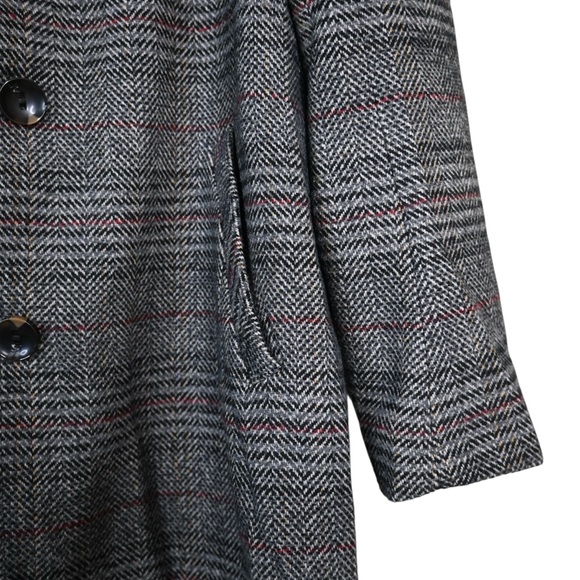 Maralyn & Me Women's XL Gray Plaid Lined Coat - Picture 6 of 10